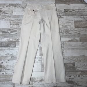 Susan Bristol Cream Stretch Straight-Leg Pants Women’s Size 6‎